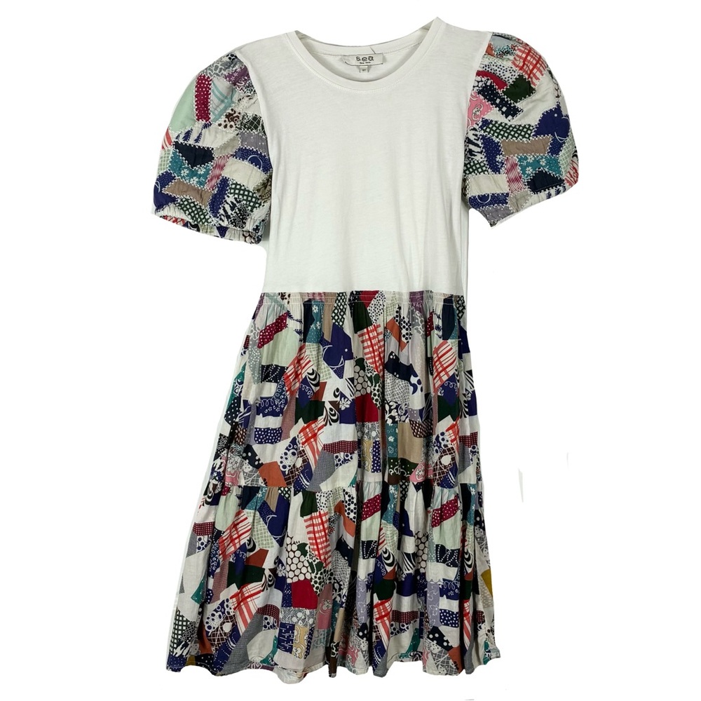 Nwot Sea New York Harlow Patchwork Dress Girls 12Y